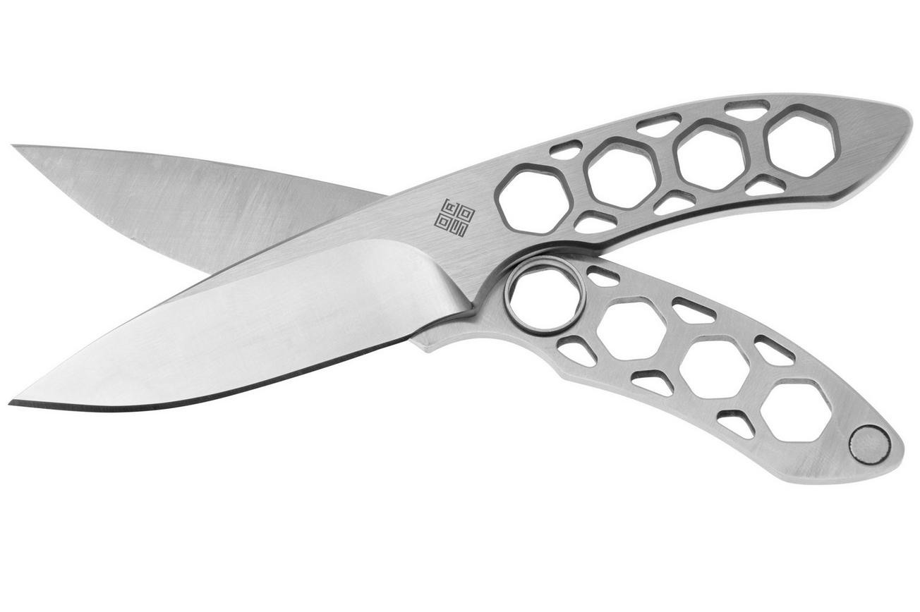 Ocaso Duo Desk Knife 80DKS Spear Point, With Stand, vaste bureaumessen, Wes Crawford design