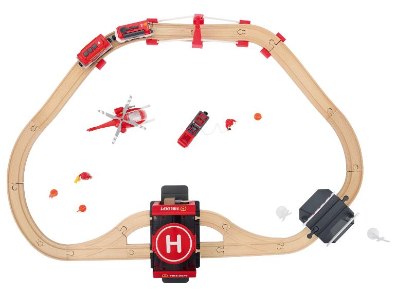 Houten treinset
