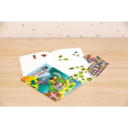 Avery Zweckform Z-Design 57799 Kinder Sticker Sammelalbum, Pirat, 1 Bogen/1 Stück