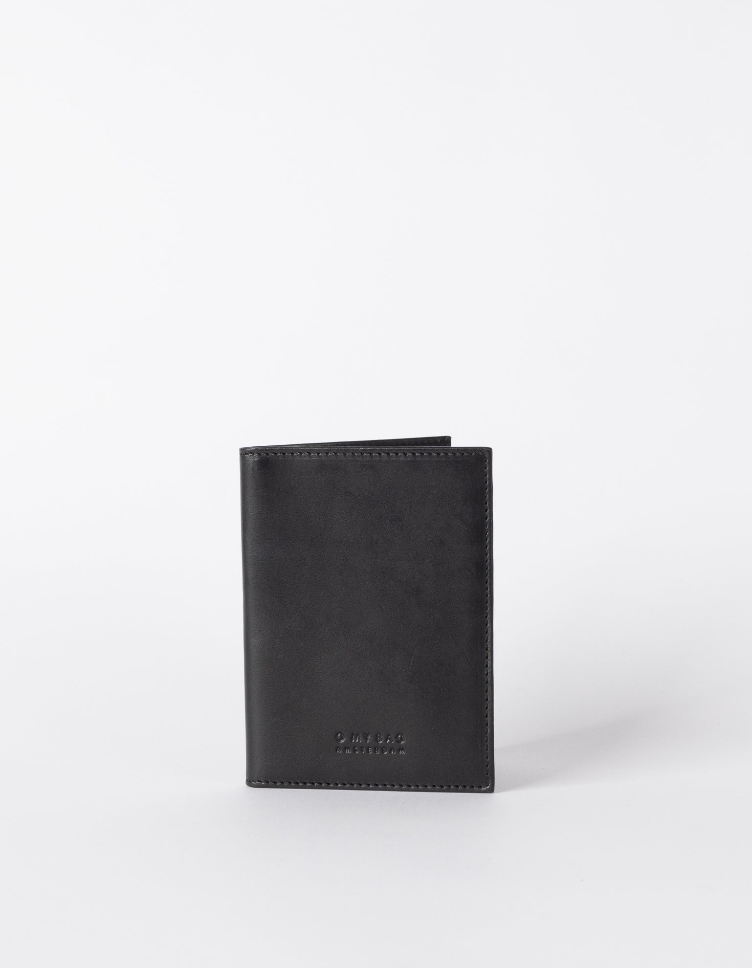 Passport Holder - Black Classic Leather