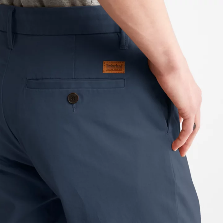 Calças chino Squam Lake Stretch para homem, nas cores azul ou azul marinho.