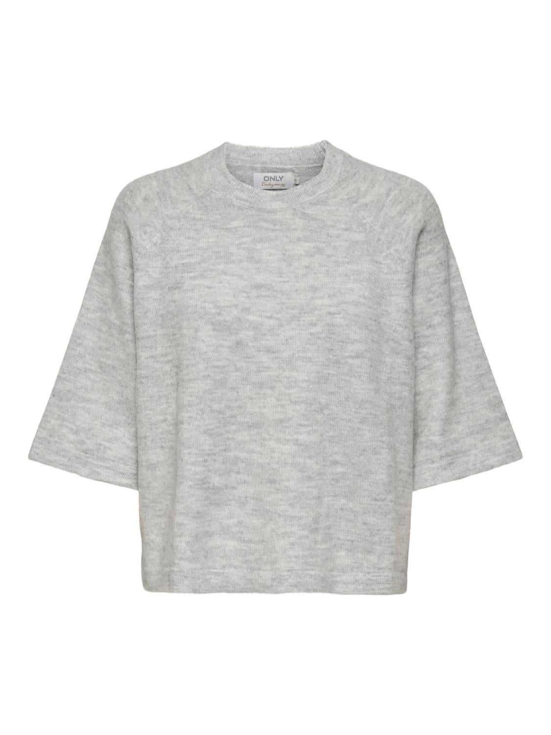 ONLSIMONI Strickpullover Light Grey Melange