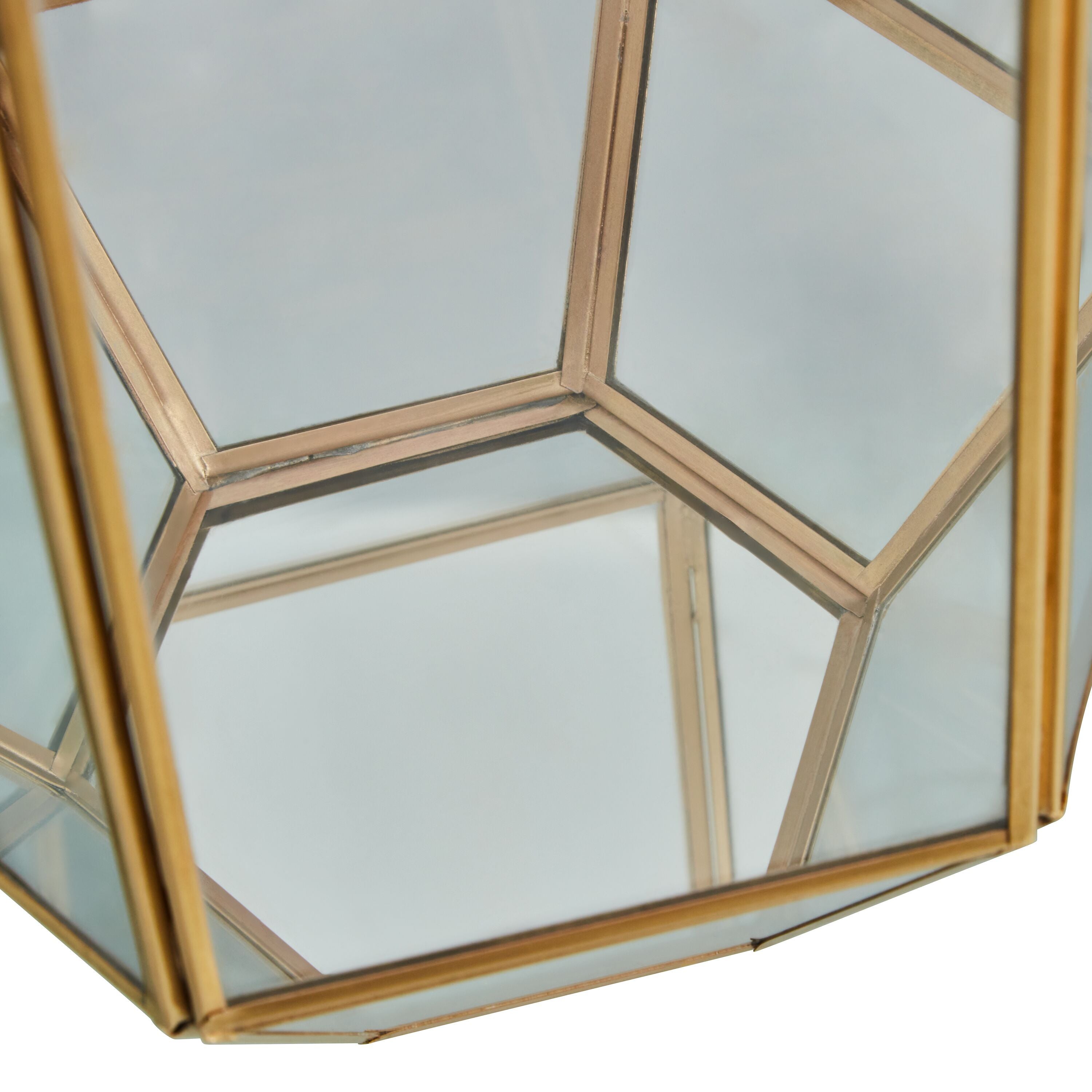 NINI Laterne - Gold, Transparent / H: 26.0 cm