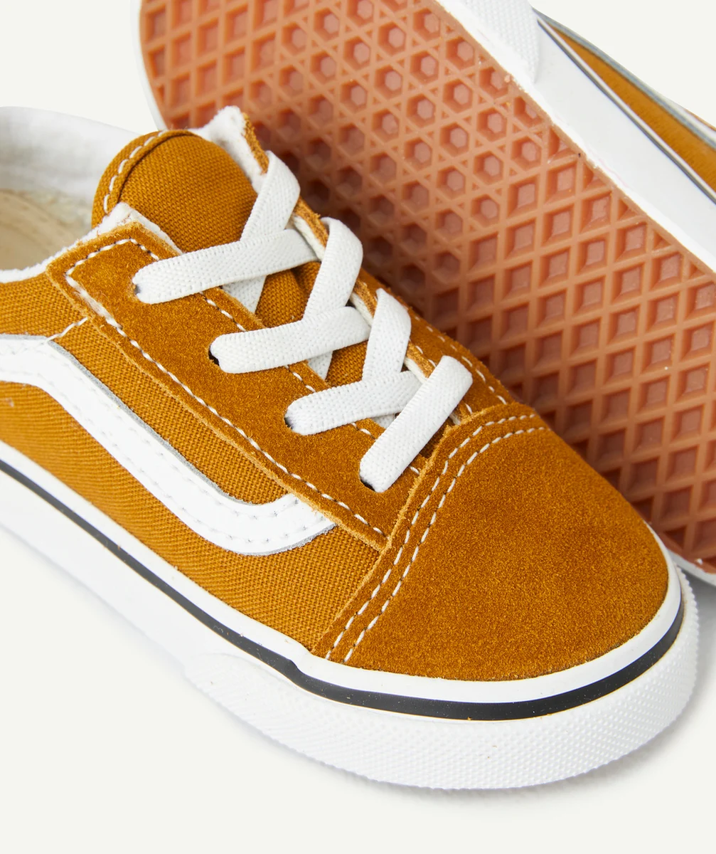 VANSBASKETS AUX LACETS ÉLASTIQUÉS BÉBÉ MARRON TD OLD SKOOL