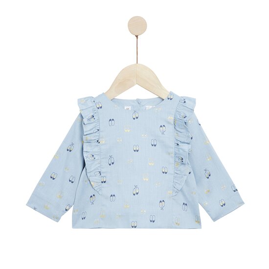 Bleu Ballerine Tunique manches longue   Print Luxembourg        de               Marèse