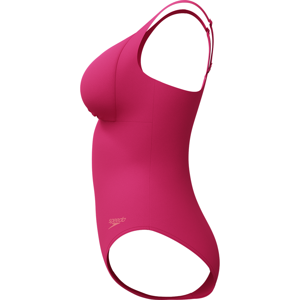 Speedo Shaping Cross Knot Badeanzug Damen raspberry fill