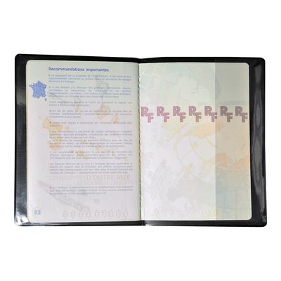 Exacompta Hidentity - Etui de protection de passeport - PVC - noir