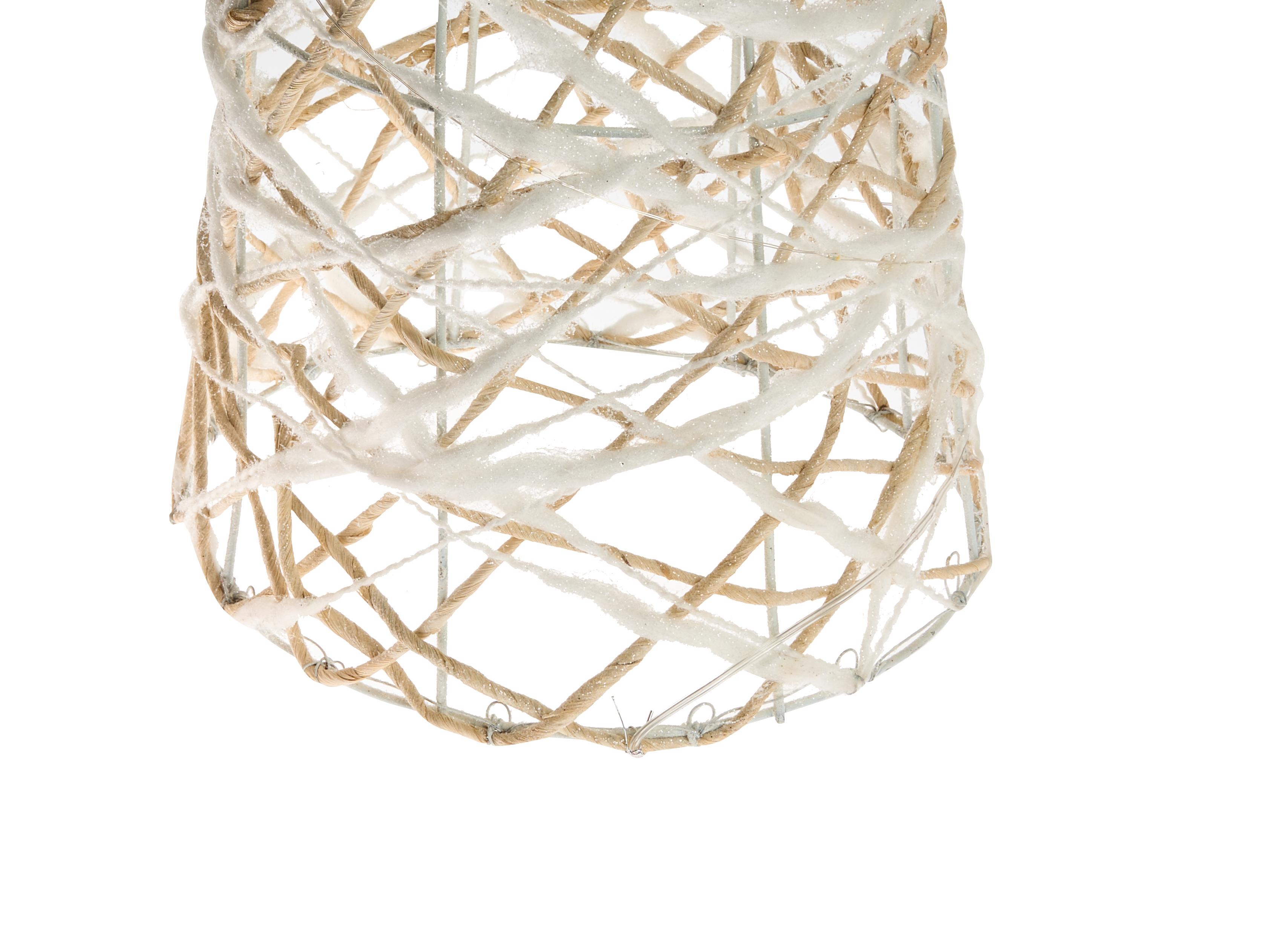 Set van 3 kerstdecoraties TUELSO Kerstboom 60/80/100 cm Wit/goud