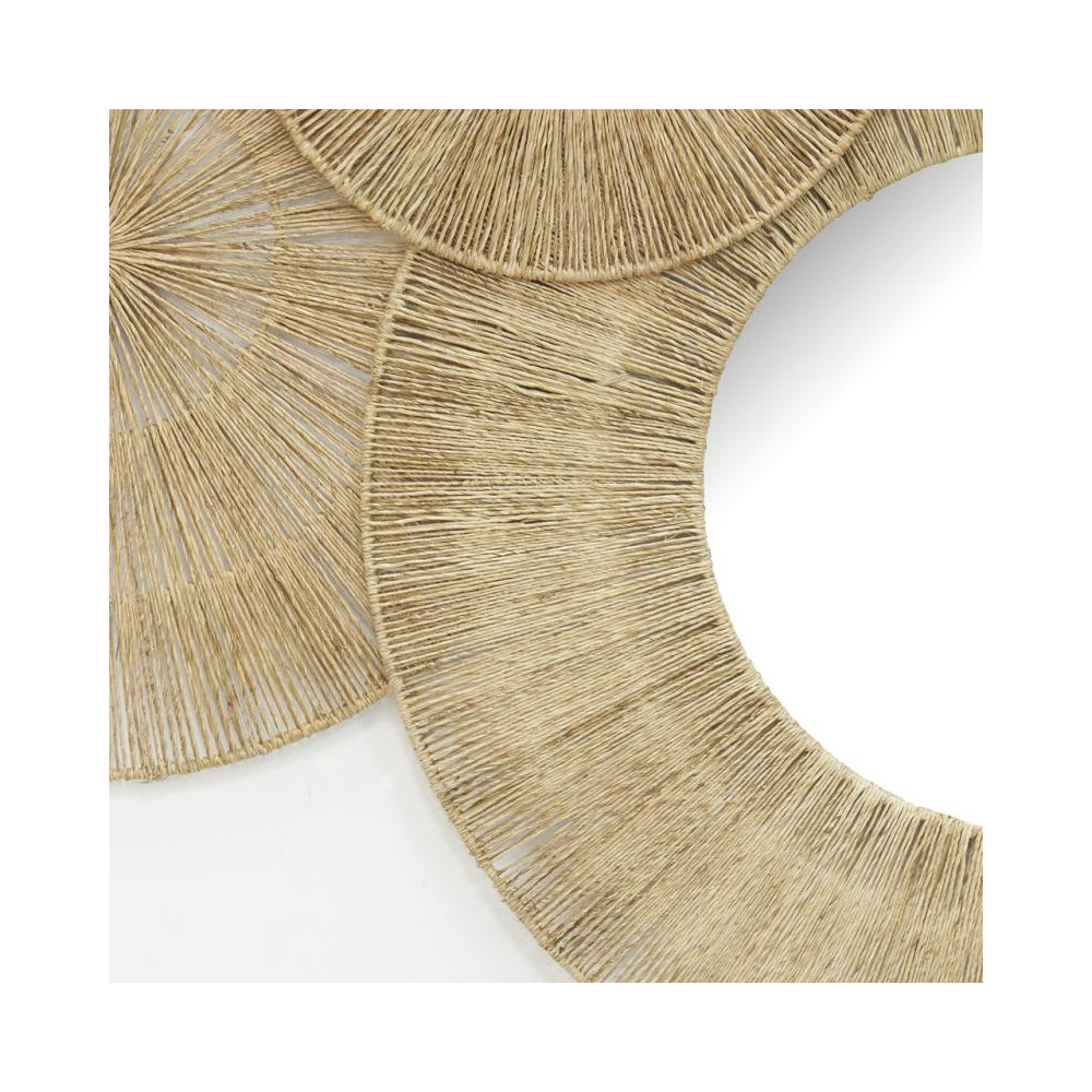 Décoration murale et miroir en jute