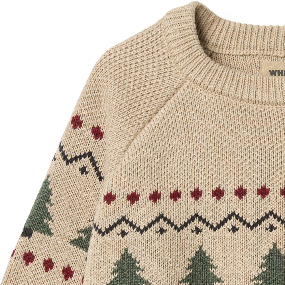 Køb Wheat Warm Sand Jacquard Pullover Balou