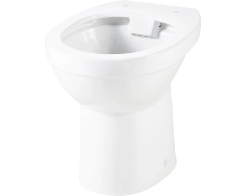 Staande toilet form&style LOMBOK diepspoeltoilet met open rand, glanzend wit, zonder toiletzitting