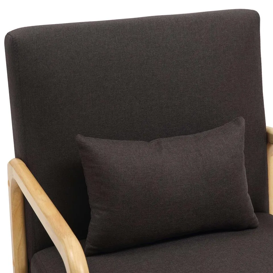 CLP Fauteuil Hibbing natura Frame - Hout - bruin