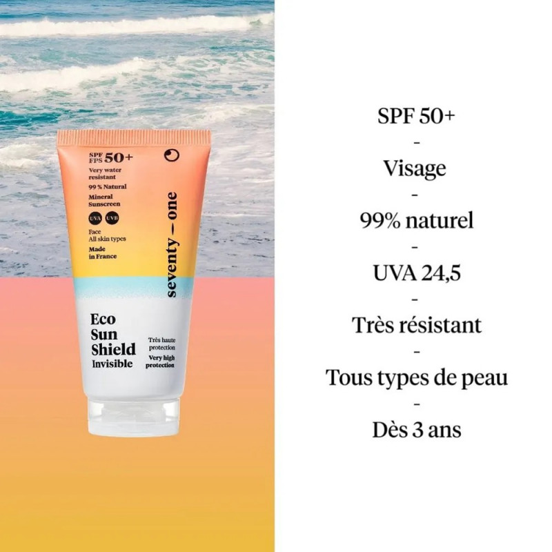 CREME SOLAIRE SEVENTYONE PERCENT ECO SUN SHIELD SPF 50+ 50ML