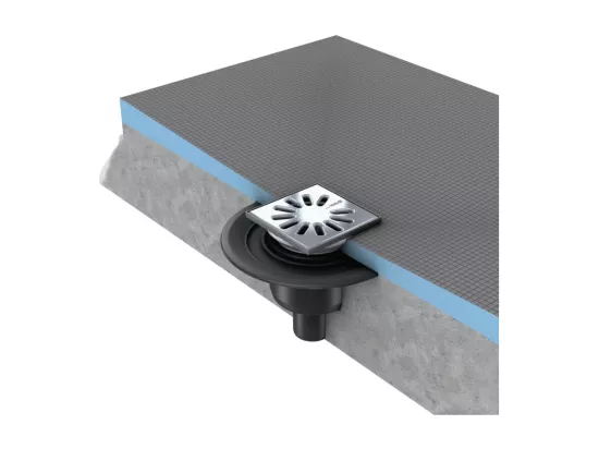 Wedi - Ecoulement vertical grille carrée Fundo