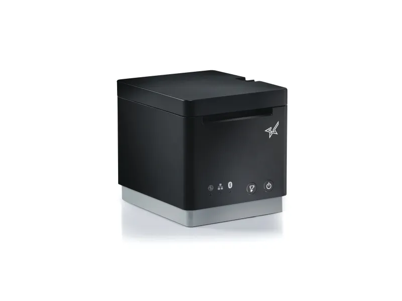 Star mC-Print2 MCP21 LB BK E U - Kvitteringsprinter - direkte termisk - Rulle (5,8 cm) - 203 dpi - op til 100 mm/sek. - USB, LAN, Bluetooth, USB vært, Lightning - skærer - sort