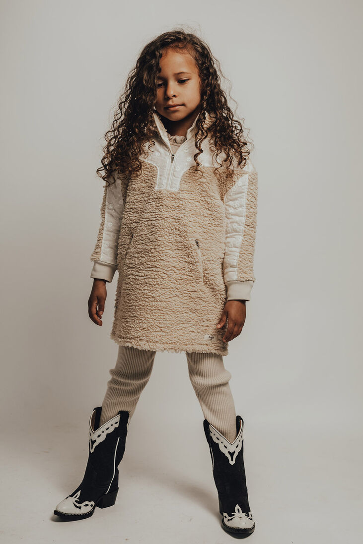 BAJE STUDIO beige baje studio mini jurk stanley