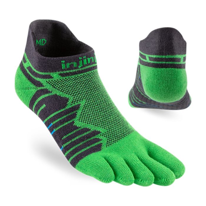 Injinji Unisex Strømper Ultra Run Mid Weight No-show Grøn