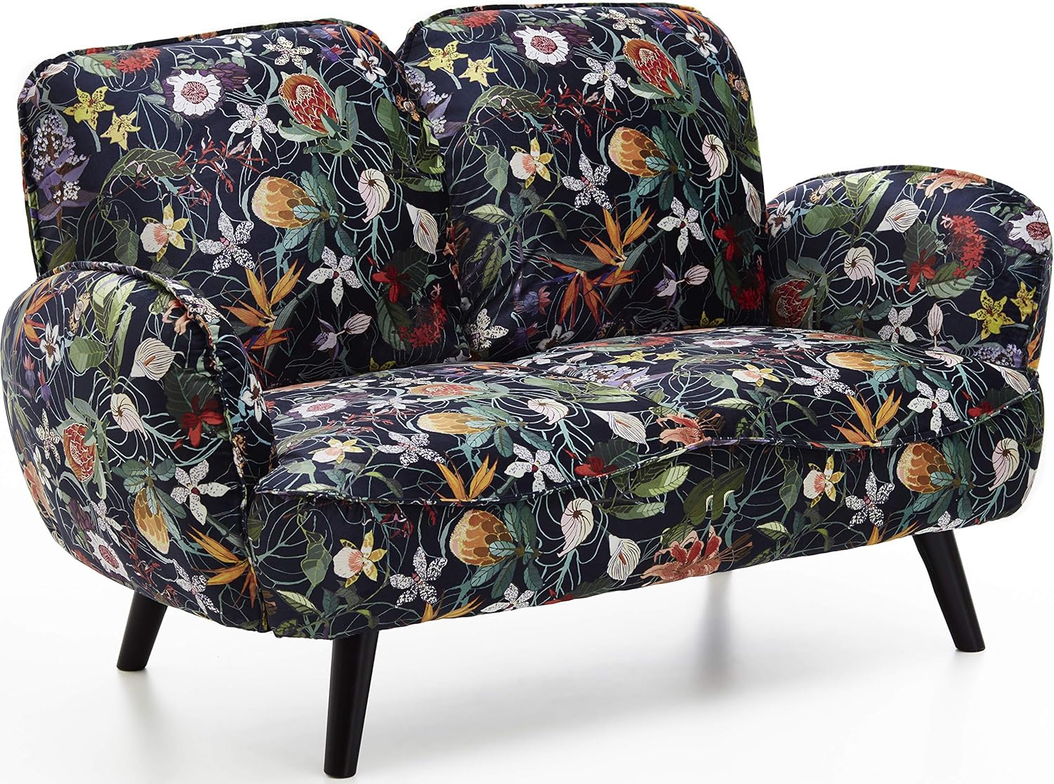 Atlantic Home Collection BEN, 2-Sitzer, Samt, Blumenmuster