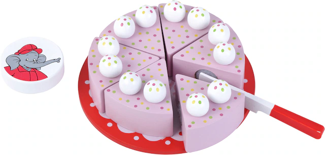 Tanner Spiellebensmittel »Benjamin Blümchen Torte« zum Schneiden; aus Holz