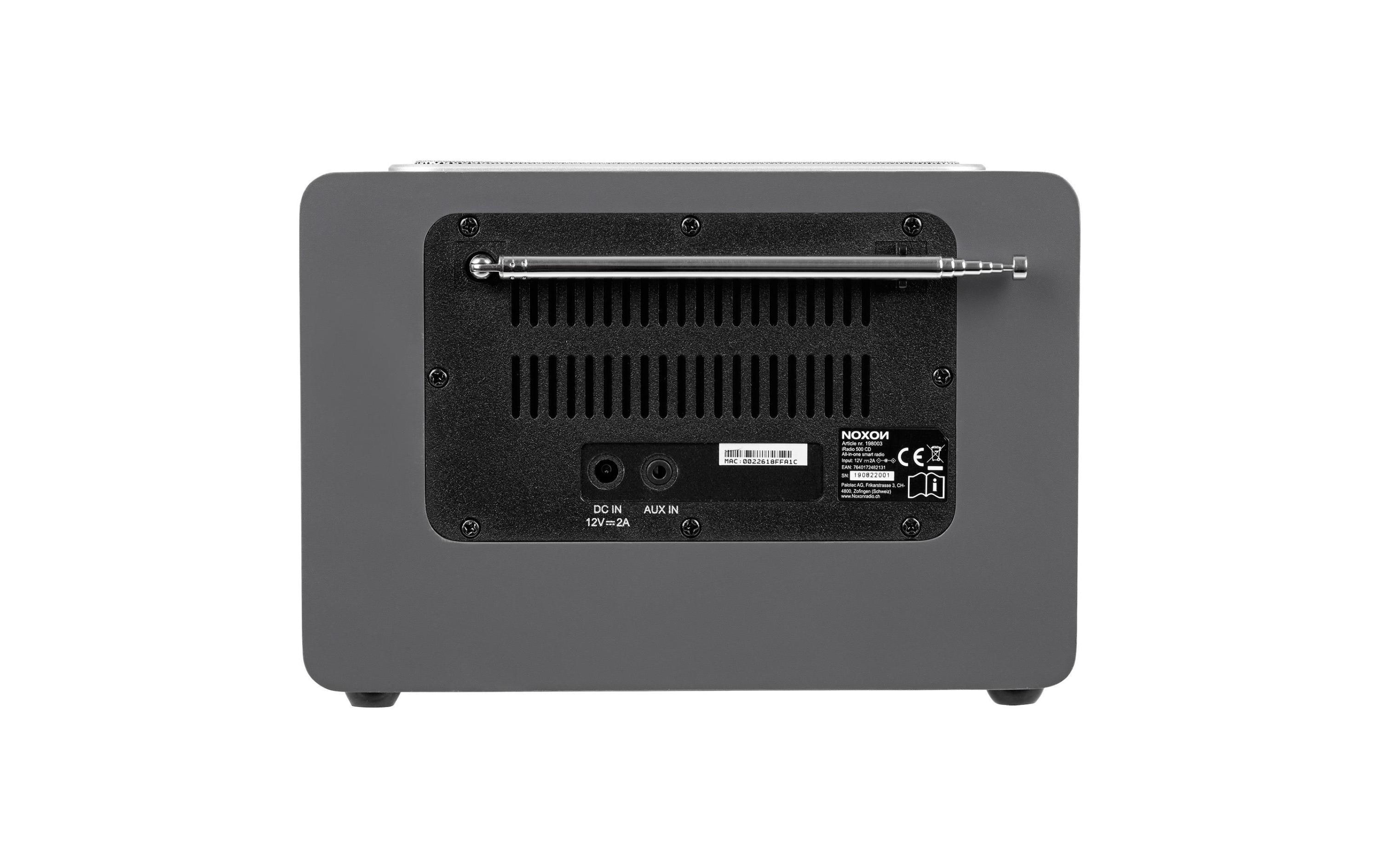 Radio/CD-Player iRadio 500 Anthrazit<br>DAB+, Internetradio oder UKW