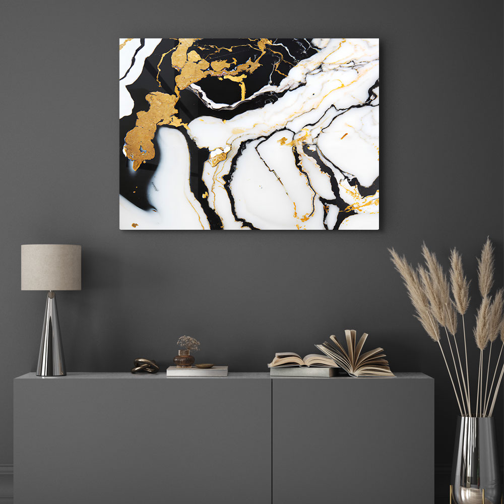 Walljar acrylglas schilderij - Broken Marble Acrylglas schilderij - 50 x 70 cm