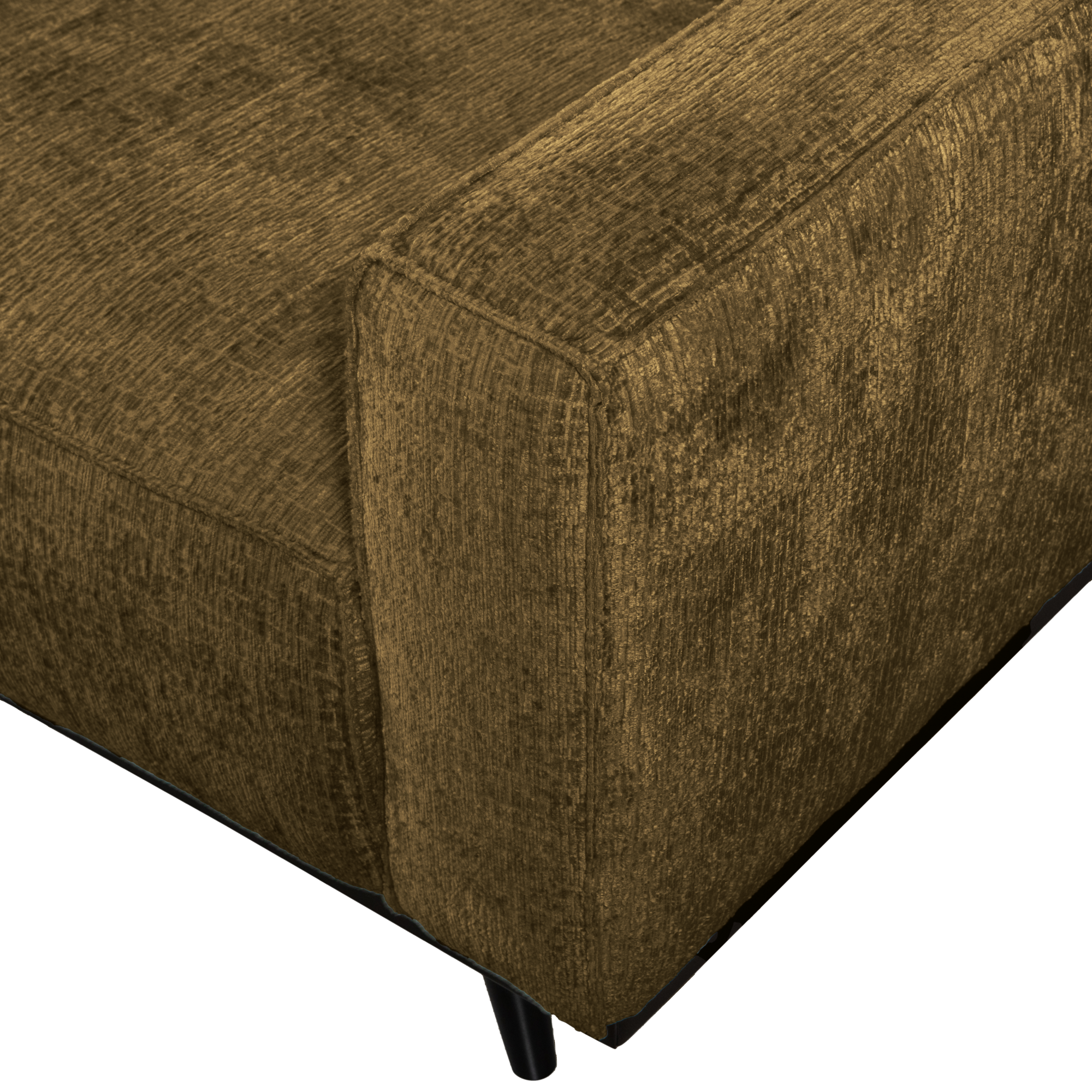 3-zits bank Statement Statement 3-zits Bank - 230 cm - Structure Velvet - Brass