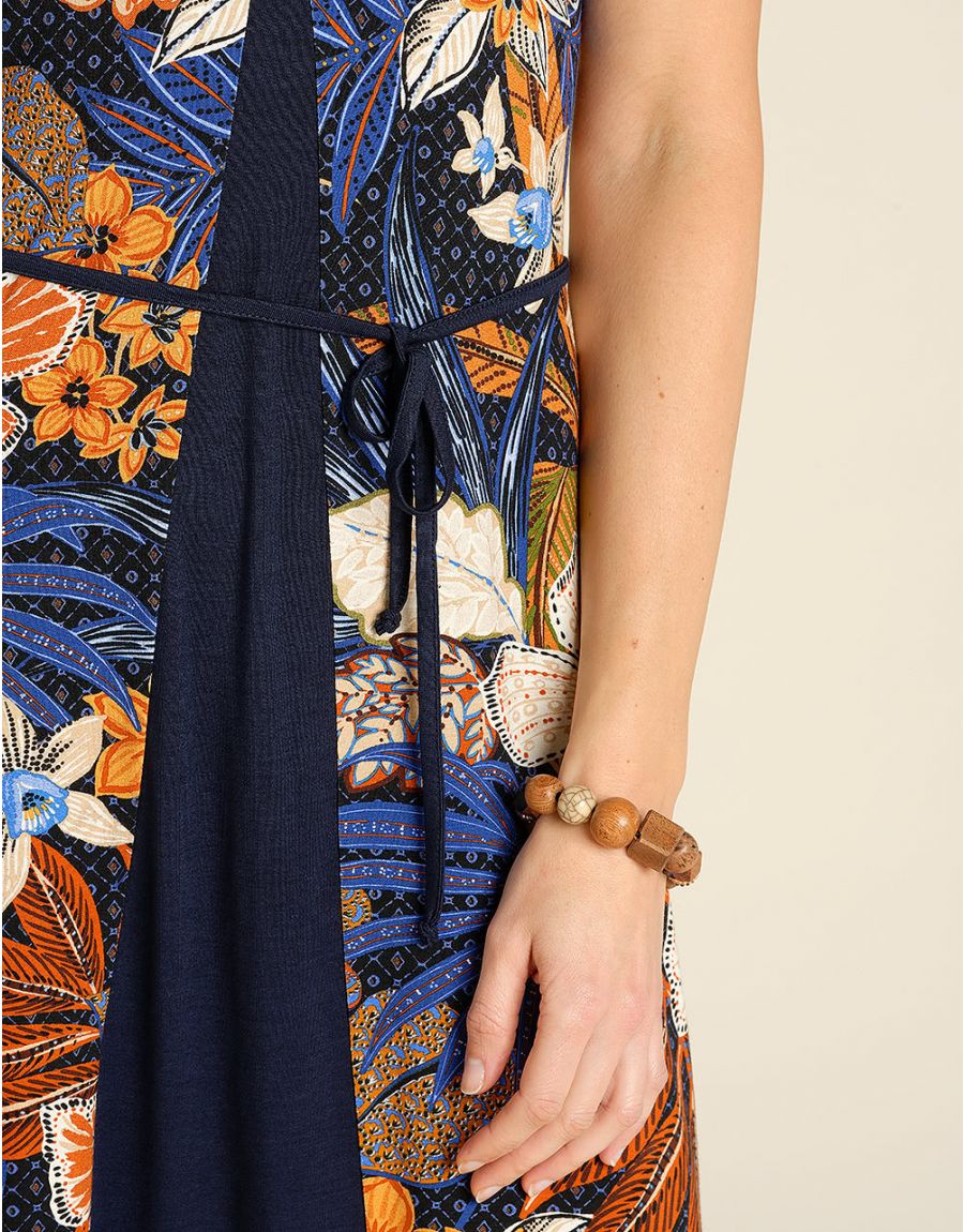 Robe en maille imprimée
