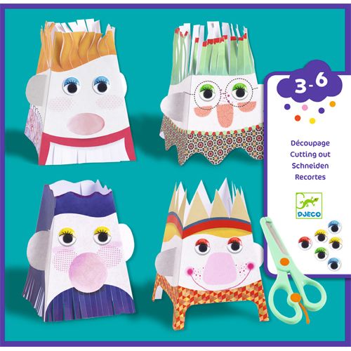 Djeco knutselset knip-knip, poppetjes maken