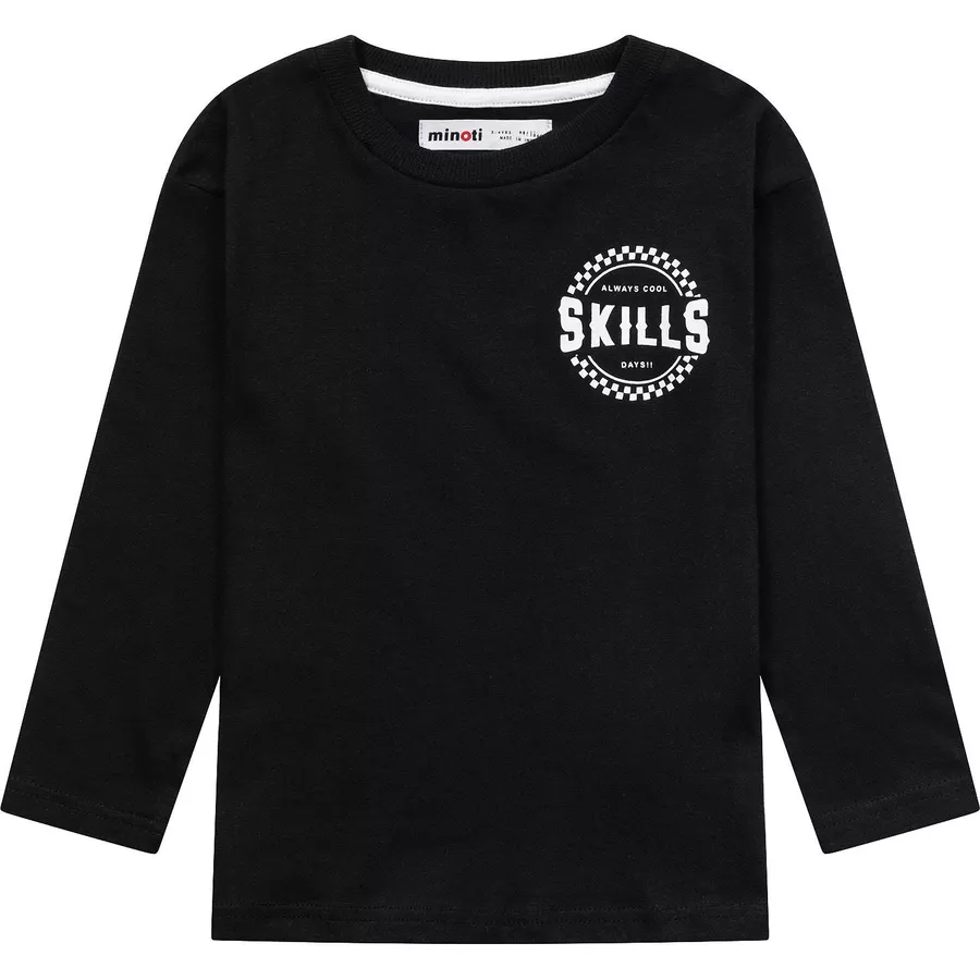 MINOTI 3er-Pack Longsleeves GrauSchwarz