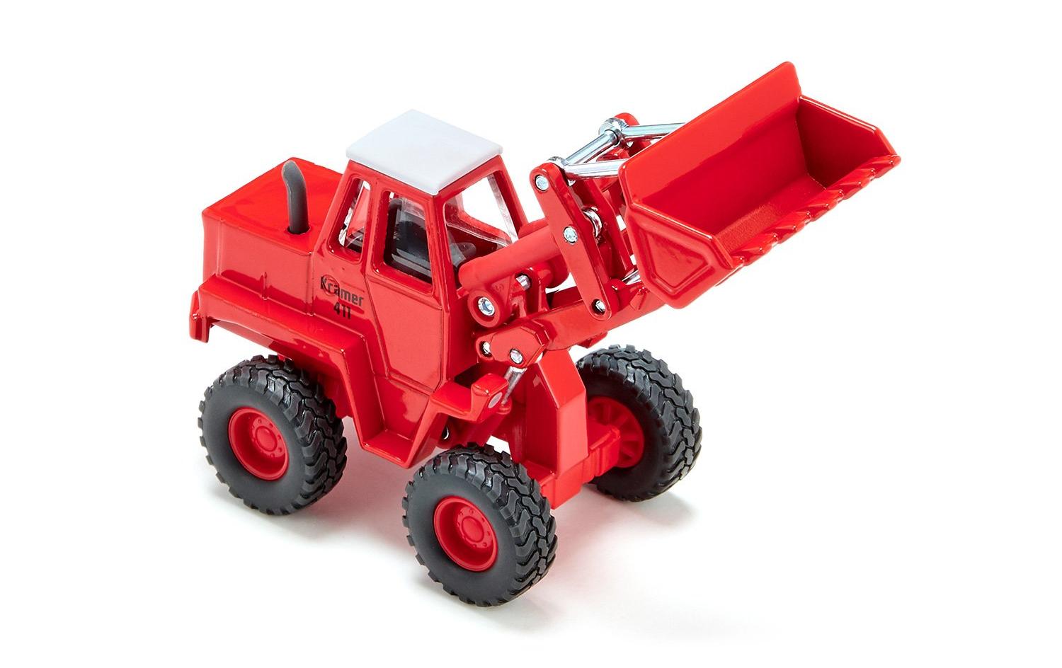 Radlader Kramer Allrad 411, Rot, 1:50Siku Super Bagger Modell