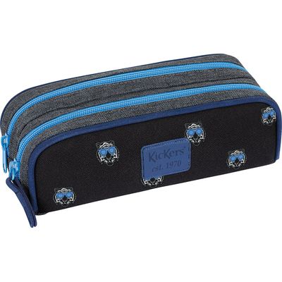 Trousse Kickers Boy - 2 compartiments - disponible dans différentes couleurs - Oberthur