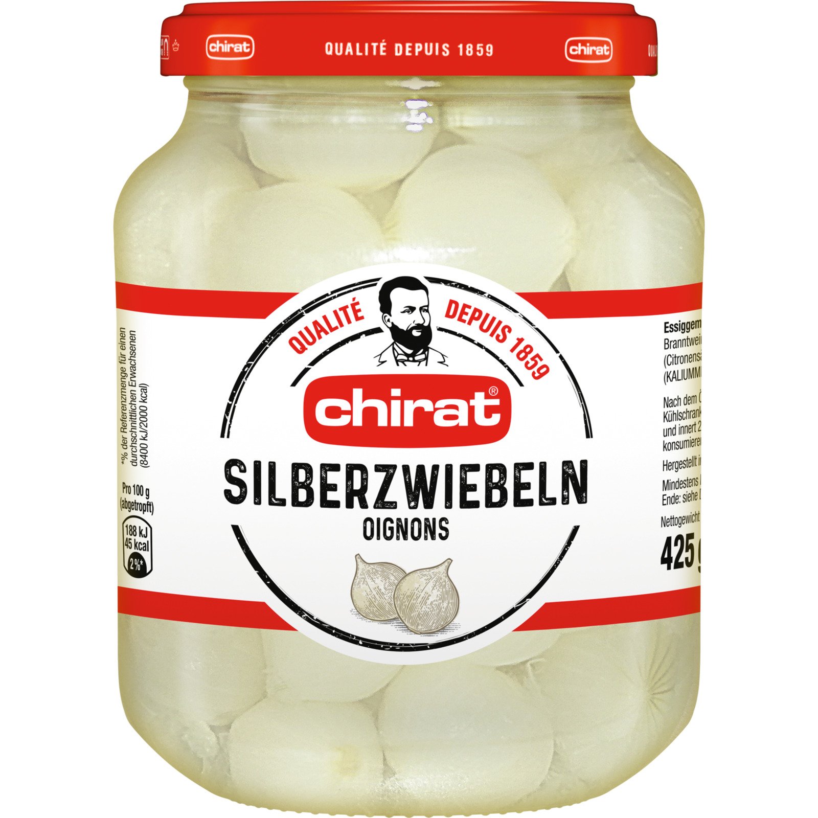 Chirat Silberzwiebeln im Glas 425 g