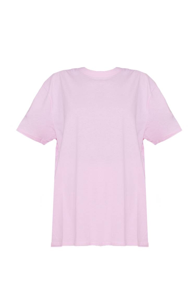 Rose Bébé T-shirt Oversize En Coton