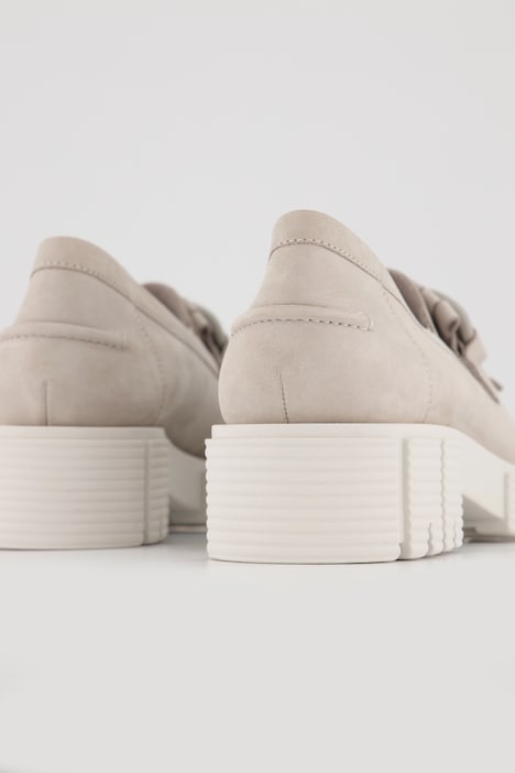 Caprice Leder-Loafer, Zierkette, Fransen, Komfortweite