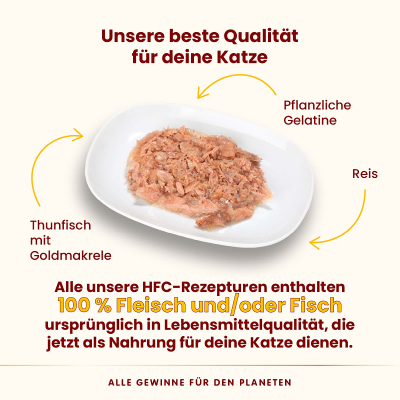 Almo HFC Jelly Thon & Goldmakrele Nassfutter für Katzen