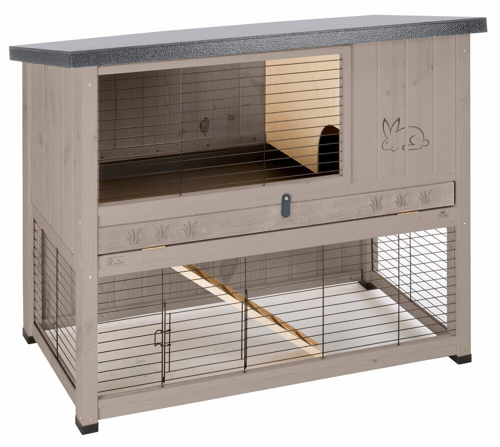 Ferplast Ranch 120 Basic - Konijnenhok - Grijs - 117x117x95.5 cm