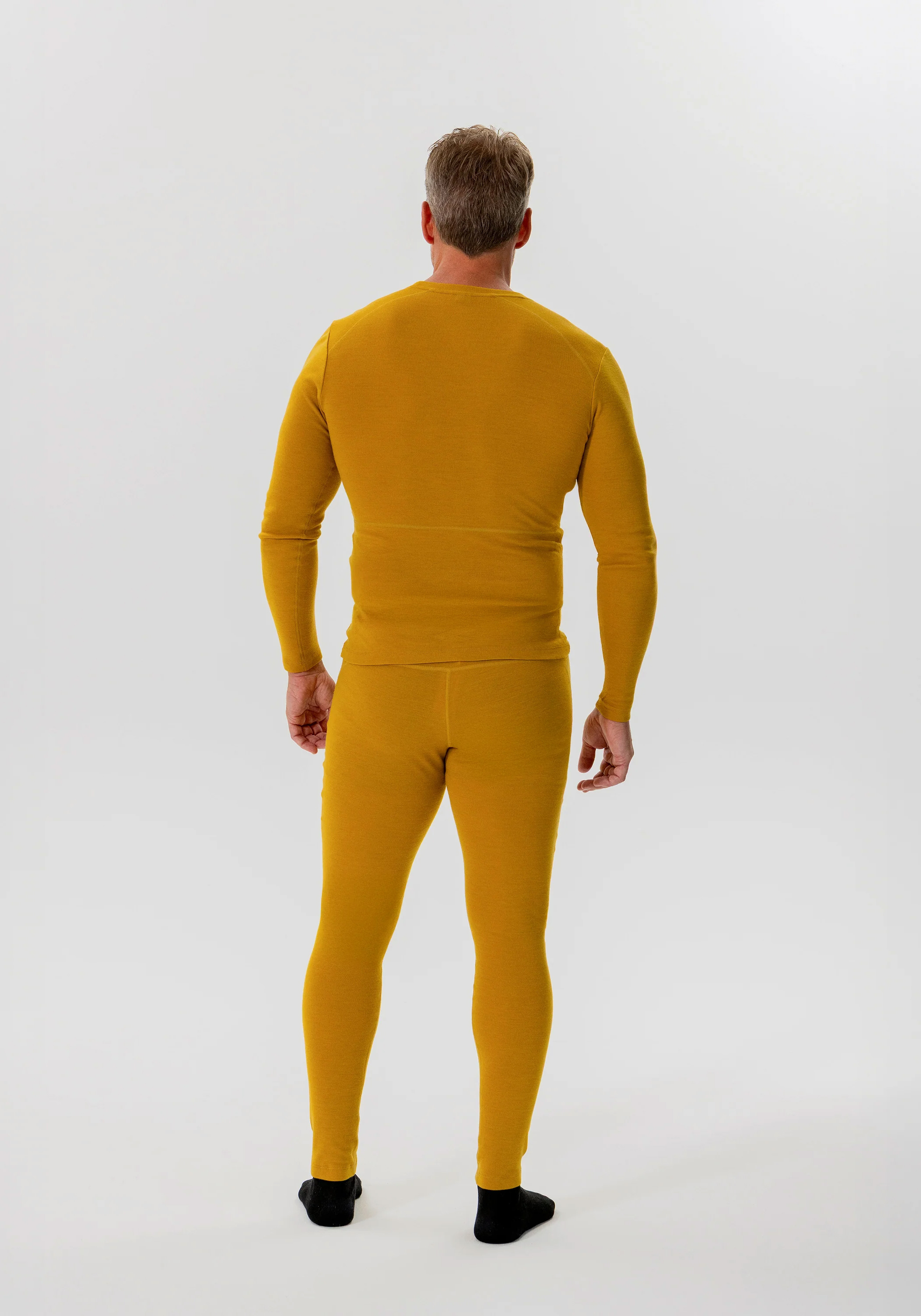 Rotauf Herren-Longsleeve Eco Merino 200 Amber