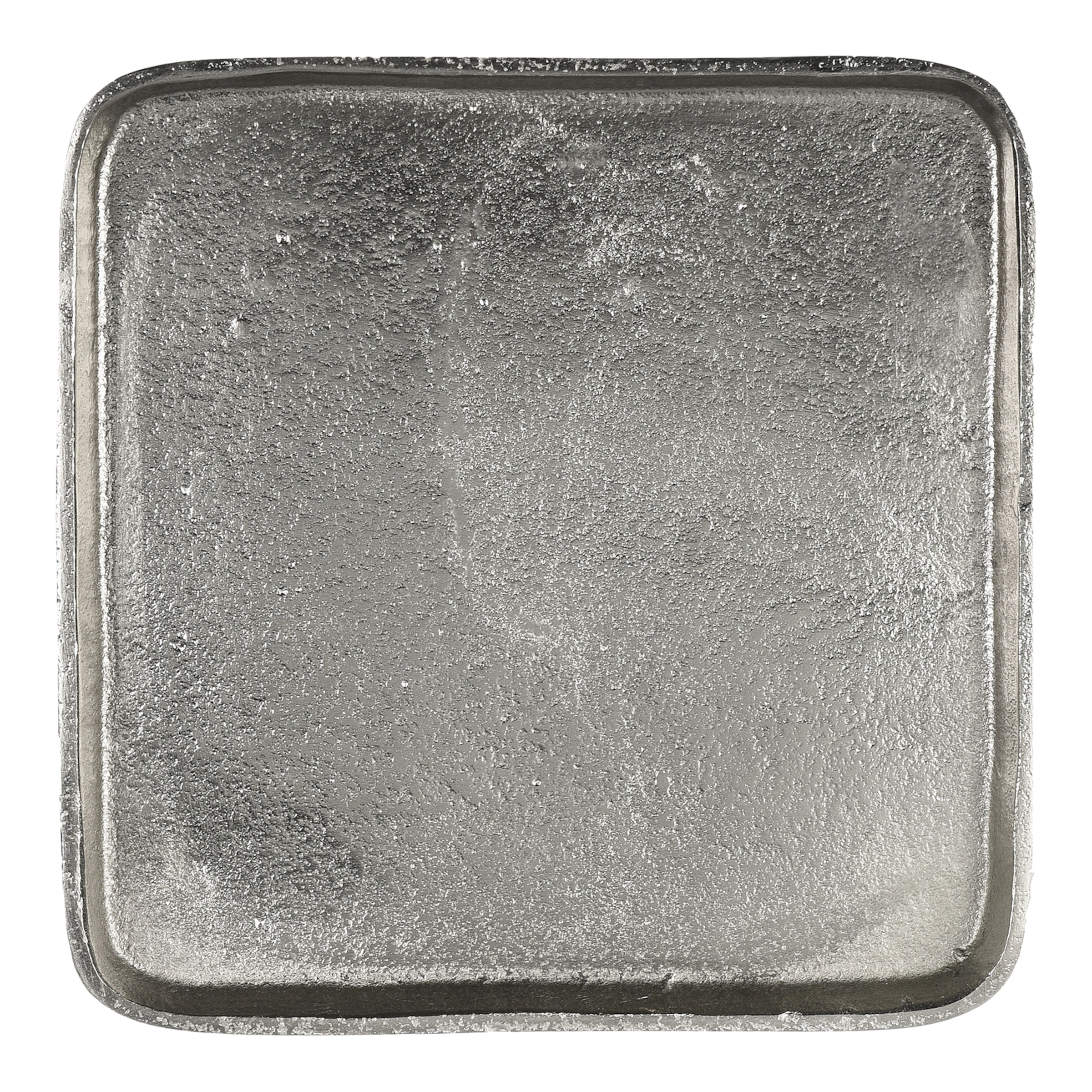 silber, L 17,5 x B 17,5 x H 1,5 cm