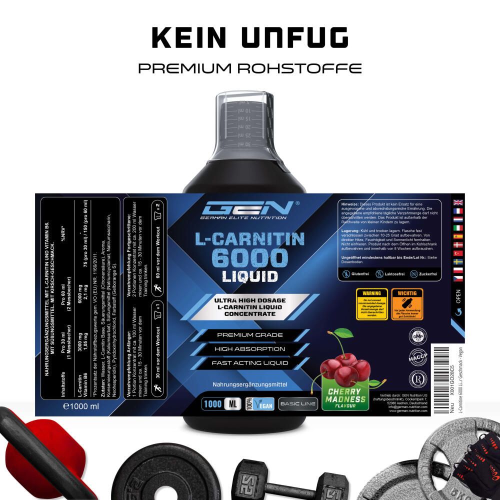 GEN L-Carnitine 6000 Liquid