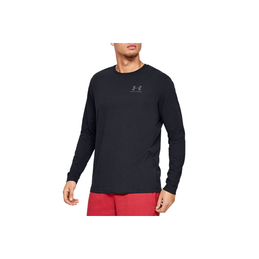 Camiseta Under Armour Sportstyle para Peito Esquerdo, Manga Longa, 1329585-001