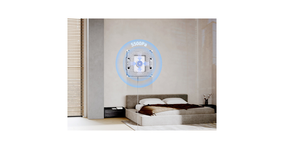 ECOVACSWINBOT W2 PRO OMNI raamreiniger  (Wit, 126 watt, met draagbaar dockingstation)
