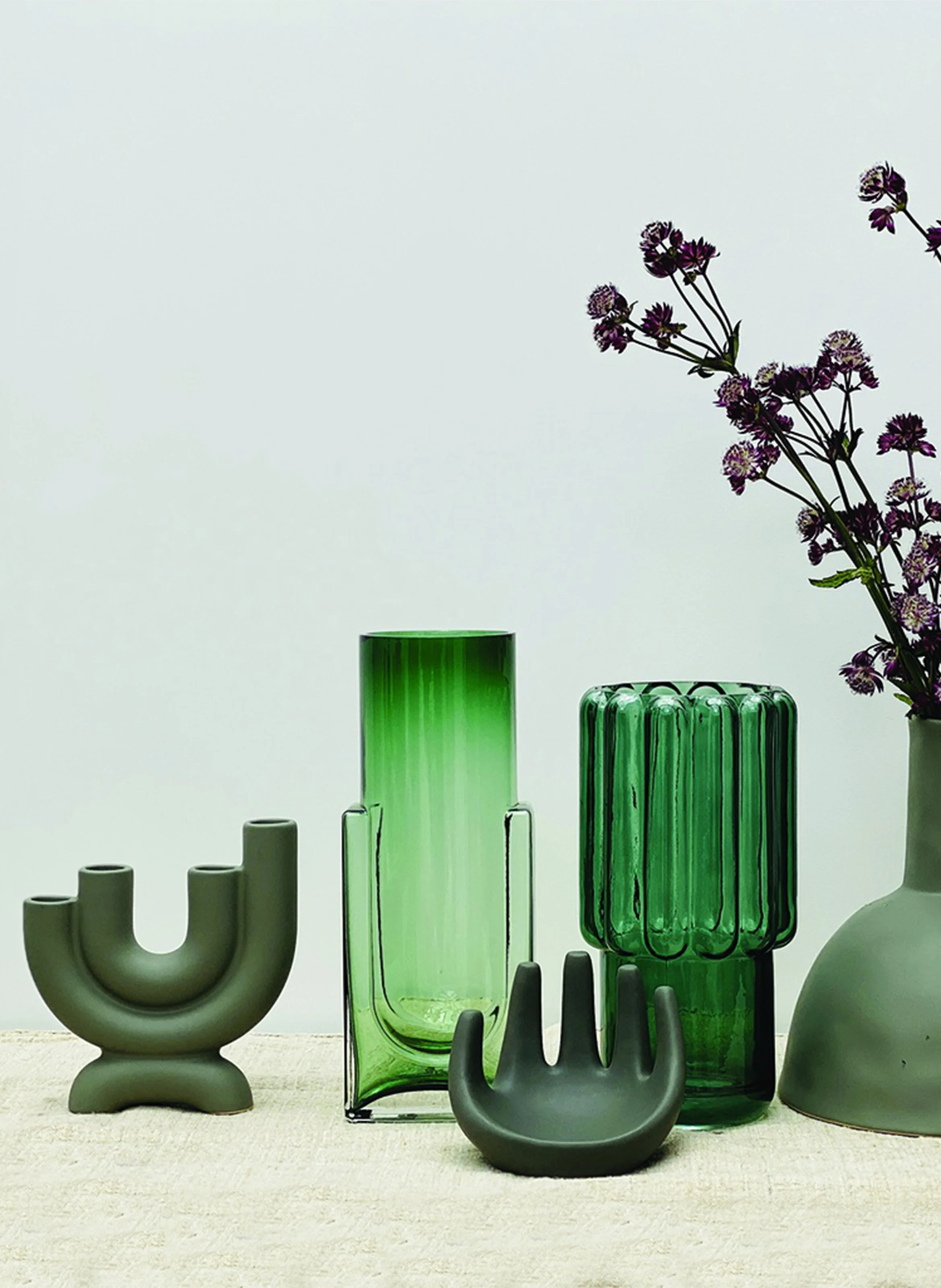Vase en verre| Vert