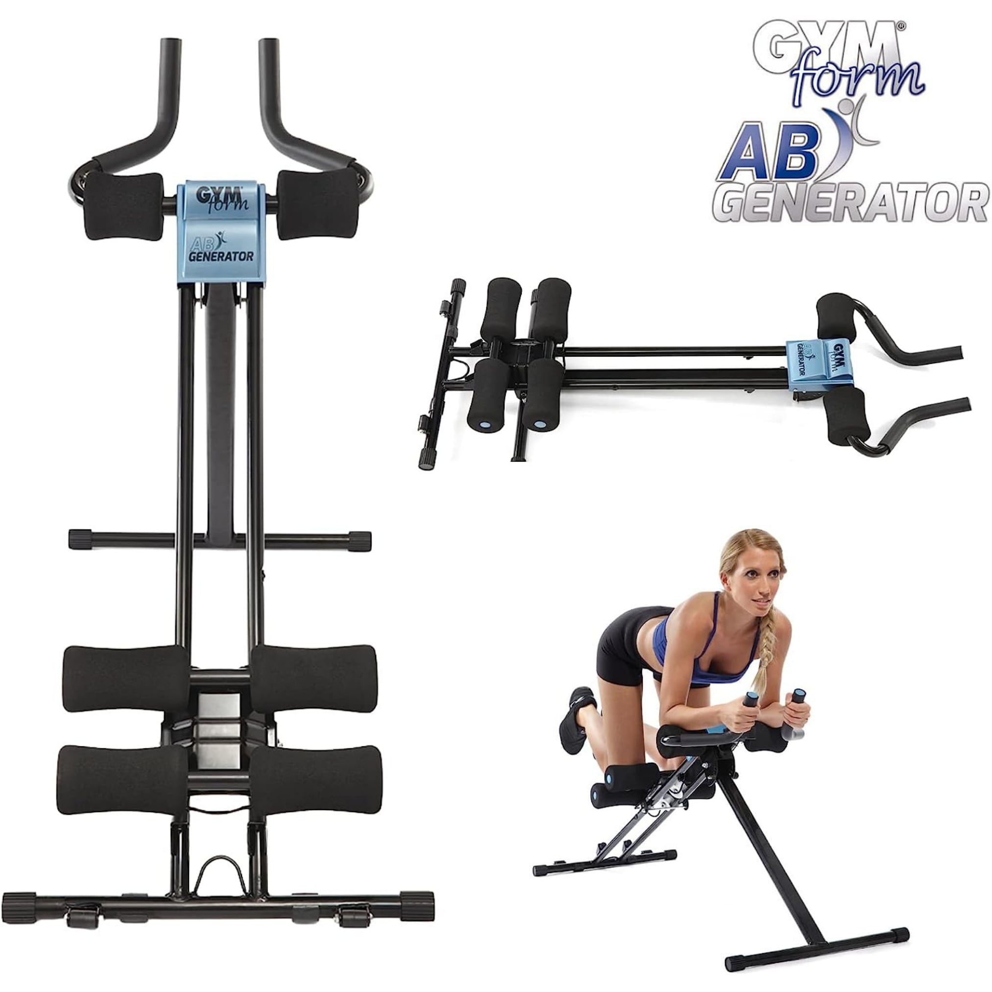 Gymform® Fitnessgerät für Zuhause klappbar - Trainingsgerät Ab Generator