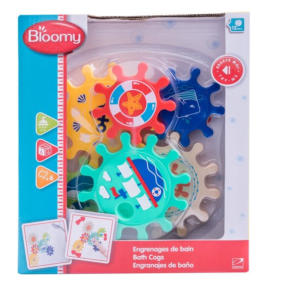 Engrenages de bain colorés