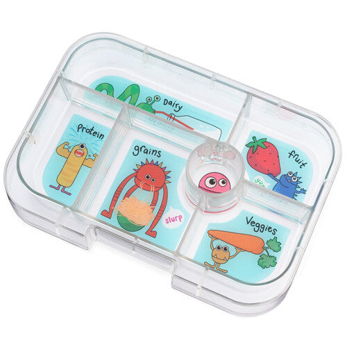 Yumbox original inlegtray 6 vakken - funny monsters