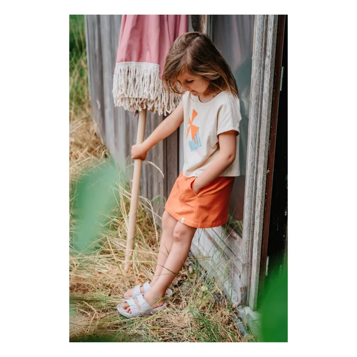 Bonnie & The Gang T-shirt Court Goldie Coton Bio | Beige rosé