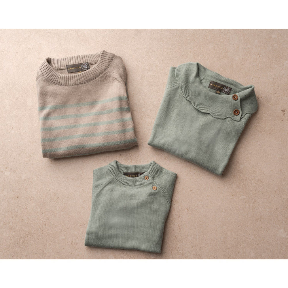 Køb Hanevild Cream Oatmeal Bertil Bluse, Merino Uld