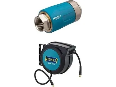 HAZET 9040N-10, Vægmonteret rulle, Automatisk, Sort, Blå, Plast, Polymer, Vægmonteret, 15 m