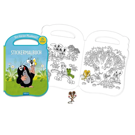 Trötsch Stickermalbuch Der kleine Maulwurf, 25 Sticker
