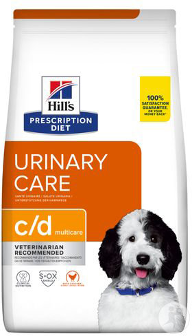 Hill's Pet Nutrition Prescription Urinary Care C/D Multicare Aliment Pour Chien Au Poulet 1,5kg